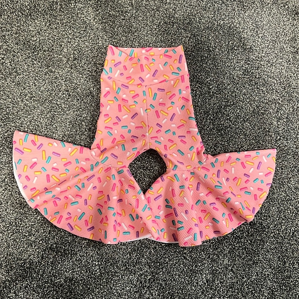 Donut Birthday Bell Bottom Pants